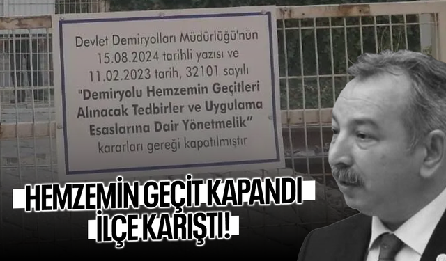 Hemzemin geçit ilçeyi karıştırdı!