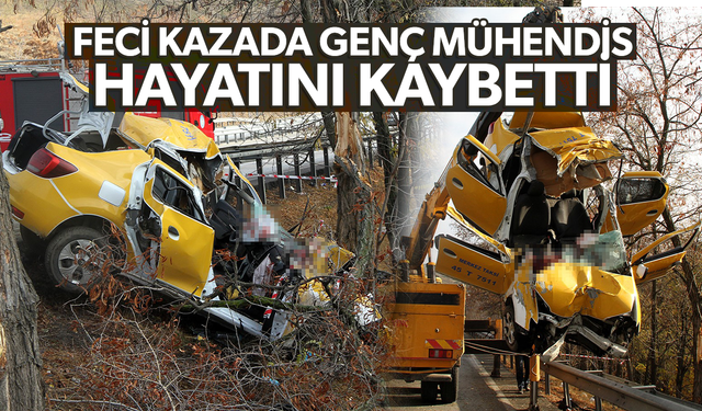 Genç mühendis feci kazada hayatını kaybetti!