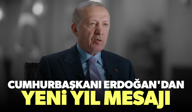 Cumhurbaşkanı Erdoğan'dan yeni yıl mesajı