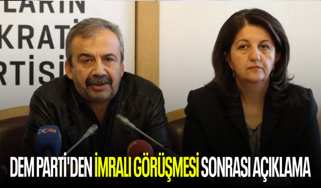 DEM Parti'den İmralı görüşmesi sonrası 7 maddelik açıklama