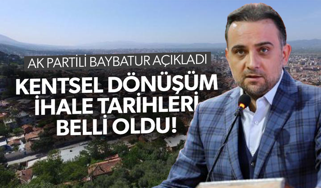 İki mahalleye müjde! Kentsel dönüşüm ihale tarihi belli oldu