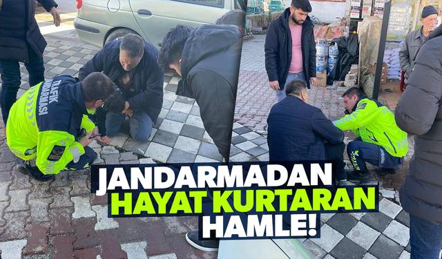 Jandarma hayat kurtardı!