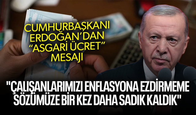 Cumhurbaşkanı Erdoğan'dan grup toplantısında "asgari ücret" mesajı