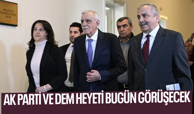 DEM heyeti bugün AK Parti ile görüşecek