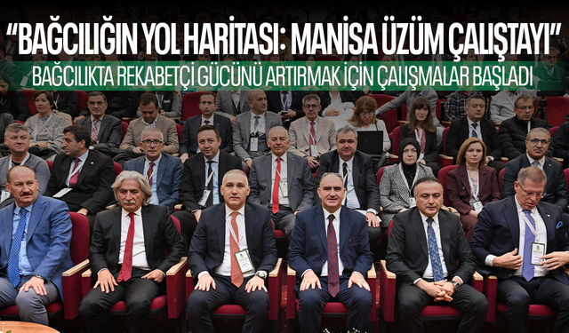 Manisa'da "Bağcılığın Yol Haritası: Manisa Üzüm Çalıştayı" düzenlendi