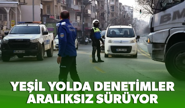 Yeşil yolda trafik denetimleri devam ediyor