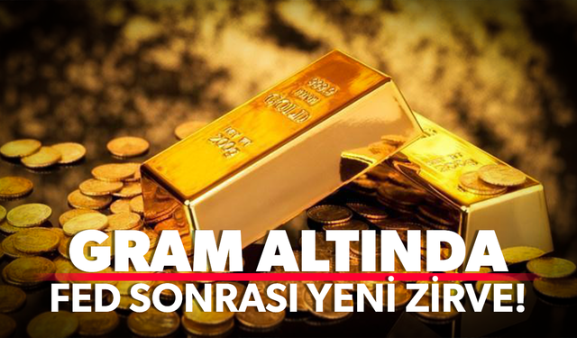 Gram altın Fed sonrası yükselişini sürdürüyor