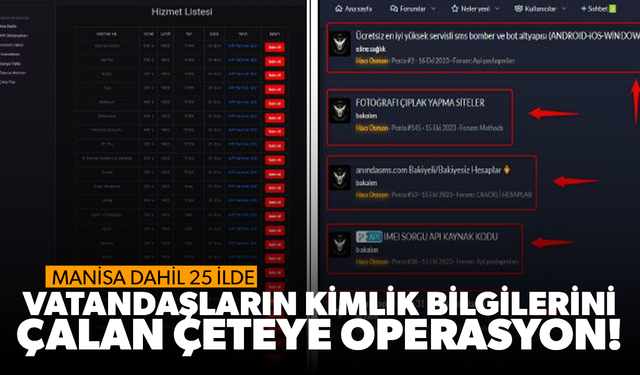 Vatandaşların kimlik bilgilerini çalan çeteye operasyon! 68 gözaltı