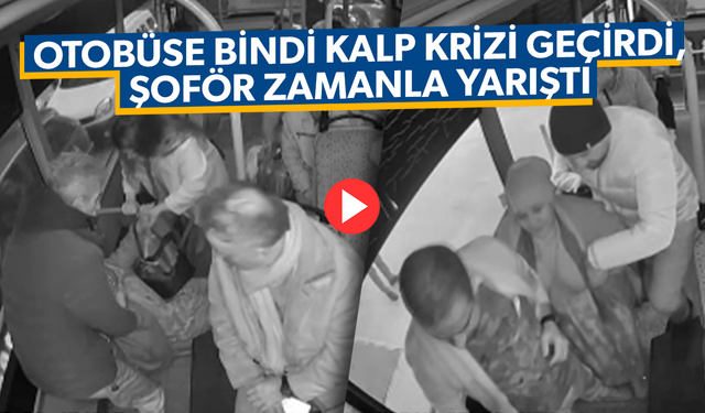 Dolmuşa bindi kalp krizi geçirdi, şoför zamanla yarıştı