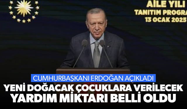 Yeni doğacak çocuklara verilecek yardım miktarı belli oldu