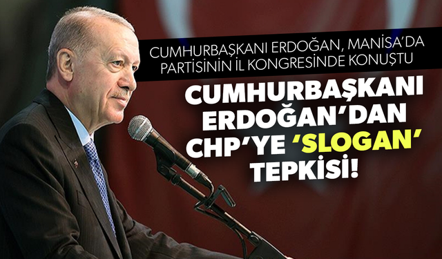 Cumhurbaşkanı Erdoğan, AK Parti Manisa İl Kongresi'nde konuştu