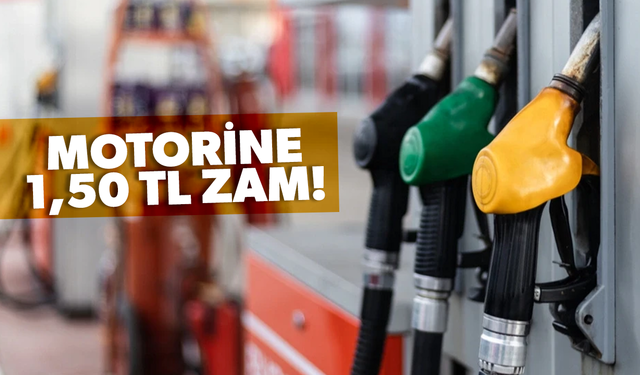 Motorine 1,50 TL zam!