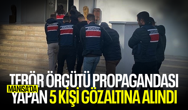 Sosyal medyadan terör örgütü propagandası yapan 5 kişi gözaltına alındı