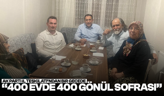 AK Parti Manisa İl Teşkilatı bir gecede 400 evde iftar yaptı