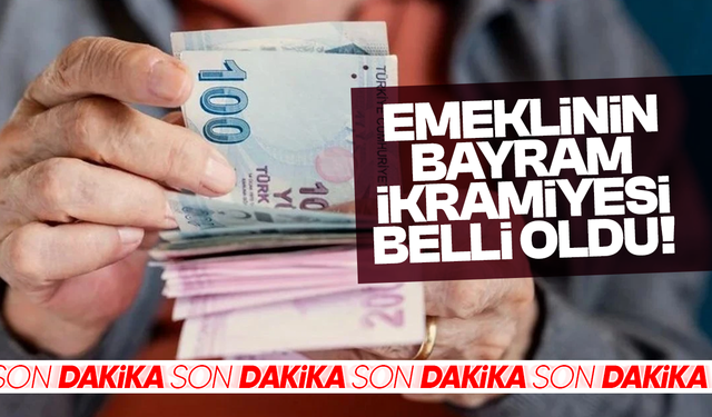 Emeklinin bayram ikramiyesi belli oldu!