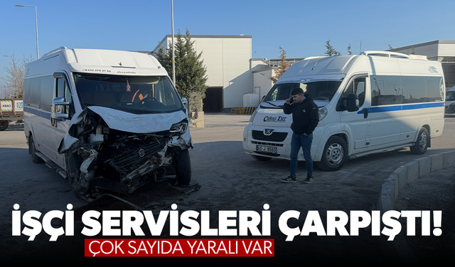 Manisa'da işçi servisleri kaza yaptı! 19 işçi yaralı