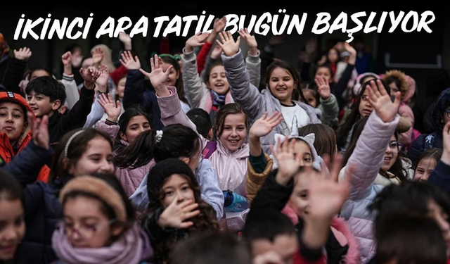 Okullarda 9 günlük ara tatil bugün başlayacak