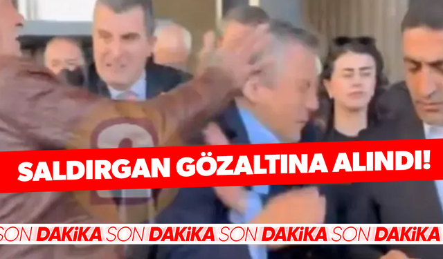 CHP lideri Özgür Özel'e saldırı: Saldırgana ambulansta gözaltı!