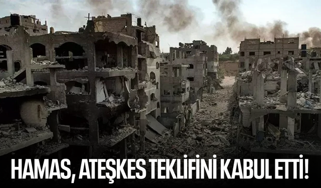 Gazze'de tarihi adım! Hamas, ateşkes teklifini kabul etti!