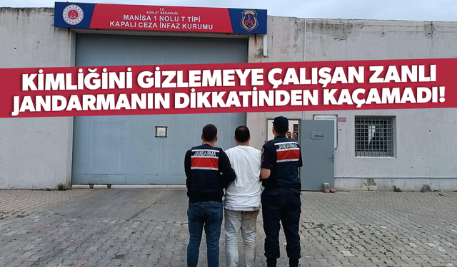 Kimliğini gizlemeye çalışan zanlı jandarmanın dikkatinden kaçamadı!