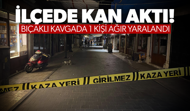 Kula’da bıçaklı kavga! 1 kişi ağır yaralandı