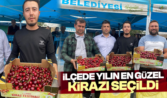 İlçede yılın en güzel kirazı seçildi