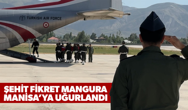 Astsubay kıdemli çavuş Fikret Mangura Manisa’ya uğurlandı