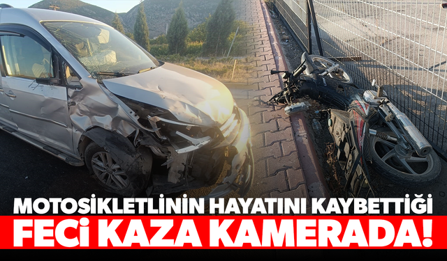 Feci kazada motosiklet sürücüsü yaşamını yitirdi!