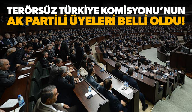 Terörsüz Türkiye Komisyonu’nun AK Partili üyeleri belli oldu!