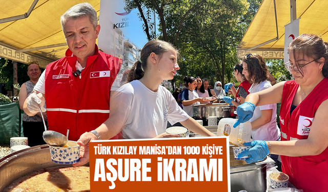 Türk Kızılay Manisa’dan 1000 kişiye aşure ikramı