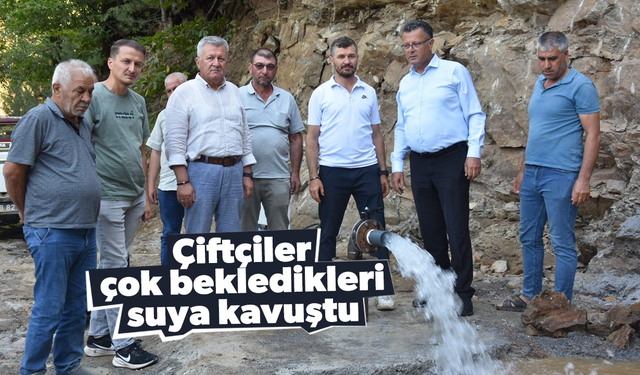 Çiftçiler çok bekledikleri suya kavuştu