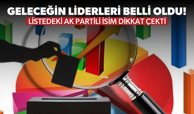 Gelecek vaat eden siyasetçiler anketinde İzmir'den AK Partili isim de listede!