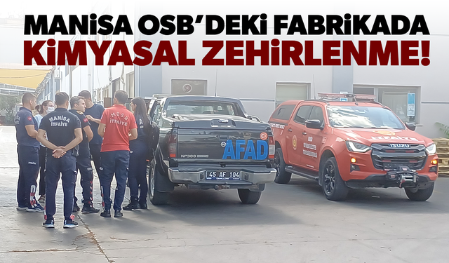 Fabrikada kimyasal zehirlenme! 3 kişi yaralandı