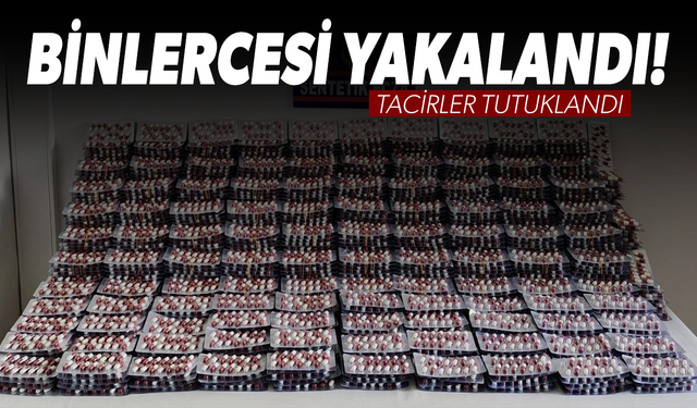 Manisa'da 30 bin hapla yakalanan tacirler tutuklandı!