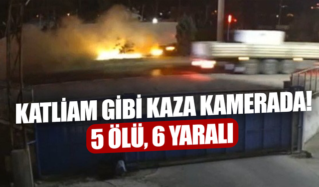Katliam gibi kaza kamerada! 5 ölü, 6 yaralı...