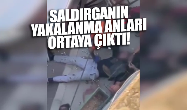 Polis karakoluna saldıran zanlının yakalanma anları ortaya çıktı