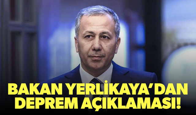 Bakan Yerlikaya’dan Simav depremi açıklaması!