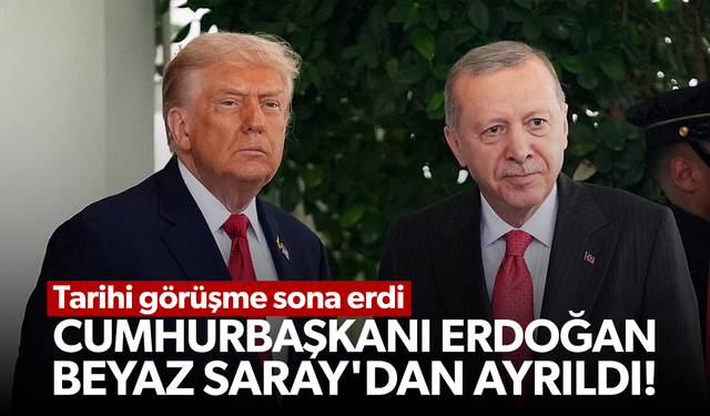 Cumhurbaşkanı Erdoğan Beyaz Saray'dan ayrıldı!