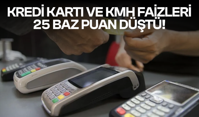 Kredi kartı ve kredili mevduat faiz oranlarında değişiklik!