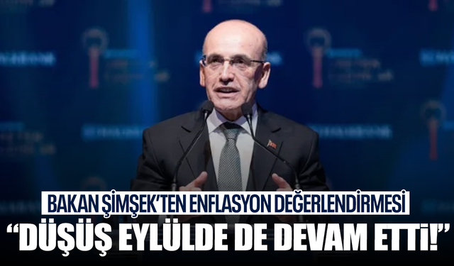 Bakan Şimşek'ten enflasyon değerlendirmesi