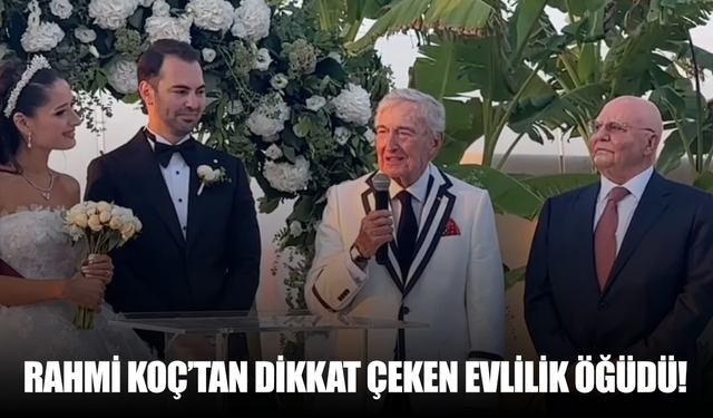 Rahmi Koç’tan evlilik öğüdü: Bazen bir alıp kırk dokuz verirsiniz bazen kırk dokuz verip bir alırsınız