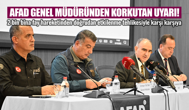AFAD Genel Müdürü Prof. Dr. Orhan Tatar deprem riskine karşı uyardı!