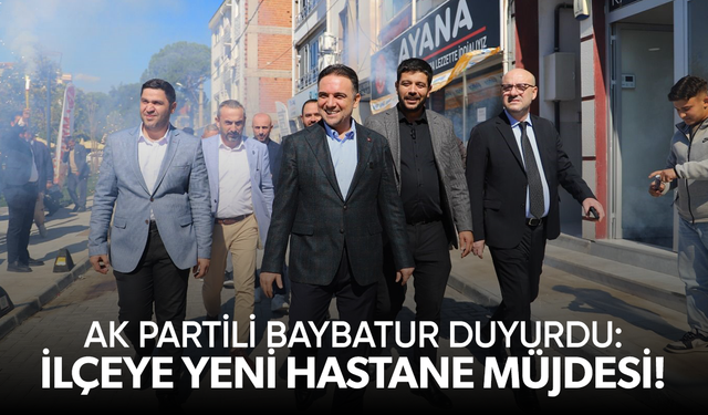 AK Partili Baybatur Saruhanlı’da Belen yolu ve yeni hastane hakkında konuştu