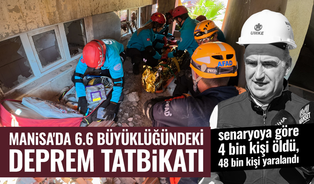 Manisa’da 6.6 büyüklüğündeki deprem tatbikatı! 4 bin kişi öldü, 48 bin kişi yaralı...