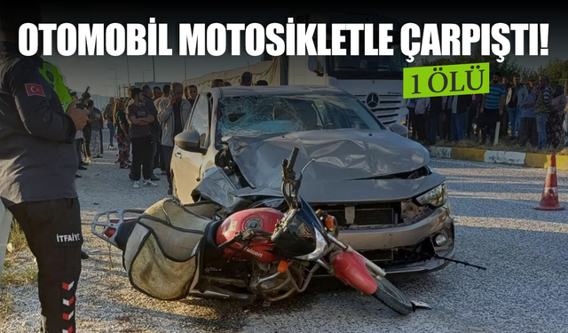 Manisa’da otomobil motosikletle çarpıştı! 1 ölü
