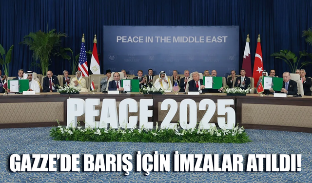 Gazze için tarihi zirvede niyet beyanı imzalandı