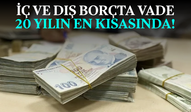 Hazine verileri iç ve dış borçta vadenin kısaldığını gösteriyor