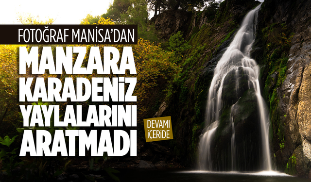 Manisa’da sonbahar manzaraları Karadeniz yaylalarını aratmadı