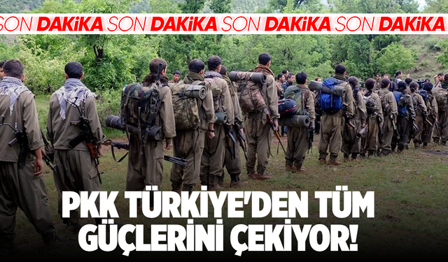 PKK: Türkiye'den tüm güçlerimizi çekiyoruz
