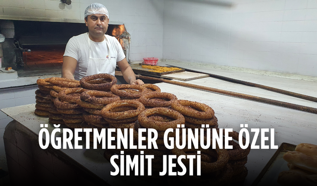 Fırıncıdan öğretmenlere ücretsiz simit jesti